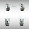 Service Caster 4 Inch SS Thermoplastic Caster Set with Roller Bearing 2 Swivel Lock 2 Rigid SCC SCC-SS30S420-TPRRF-BSL-2-R-2 - alternate 1